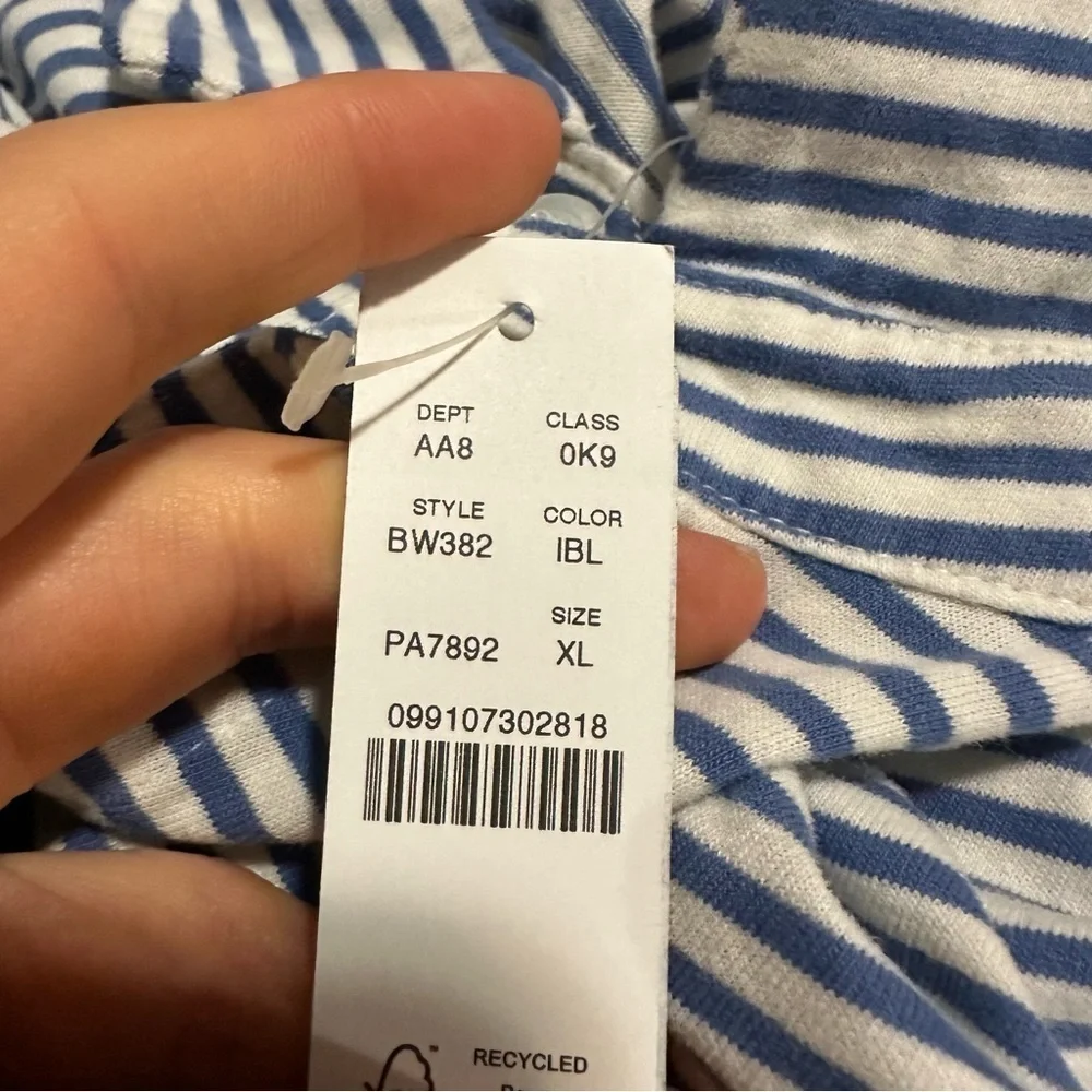 J crew Sueded cotton polo shirt in stripe
